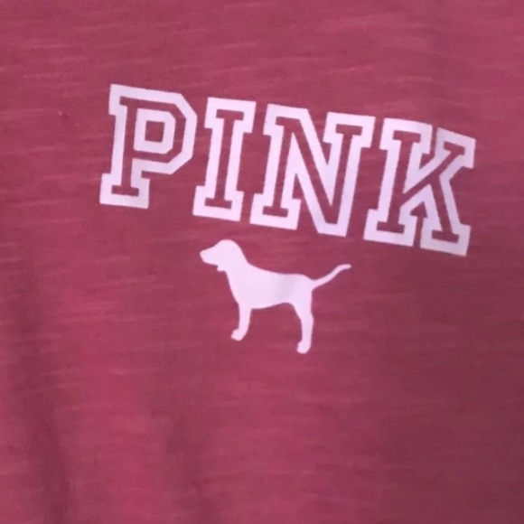 🚫SOLD🚫 VS PINK ringer tee - Picture 2 of 4